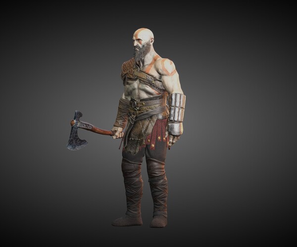 Kratos  God of War 4 - Finished Projects - Blender Artists Community