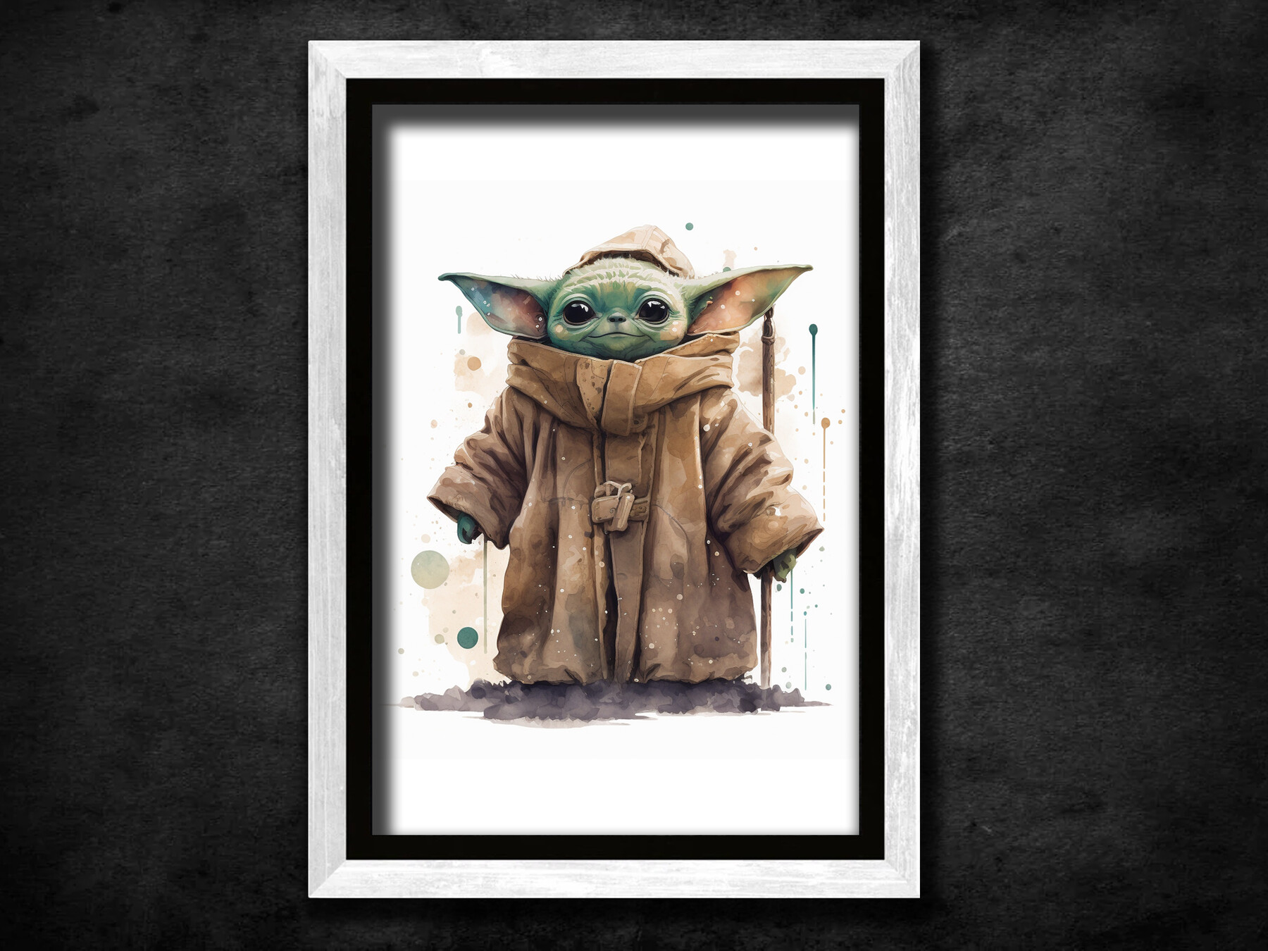 ArtStation - Baby Yoda Fan Art Painting