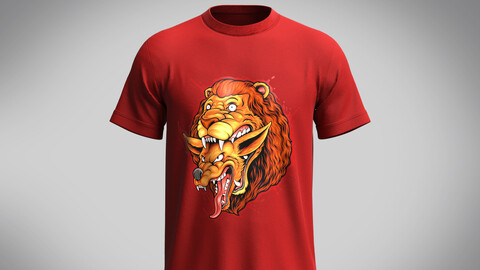 Tshirt-Lion Face