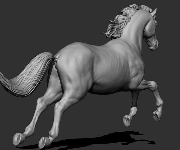 ArtStation - 11 horse poses - 3D Models- ZTL+OBJ+STL | Resources