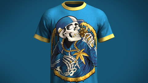 T-Shirt Rap Skull