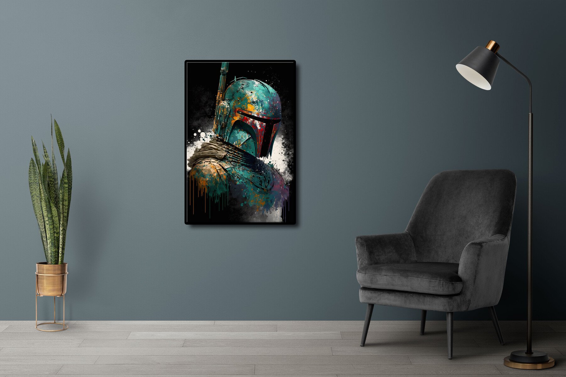 ArtStation - Bounty hunter portrait | Boba Fett digital poster ...