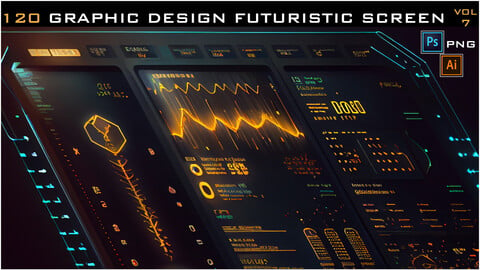 120 GRAPHIC DESIGN FUTURISTIC SCREEN-VOL 7