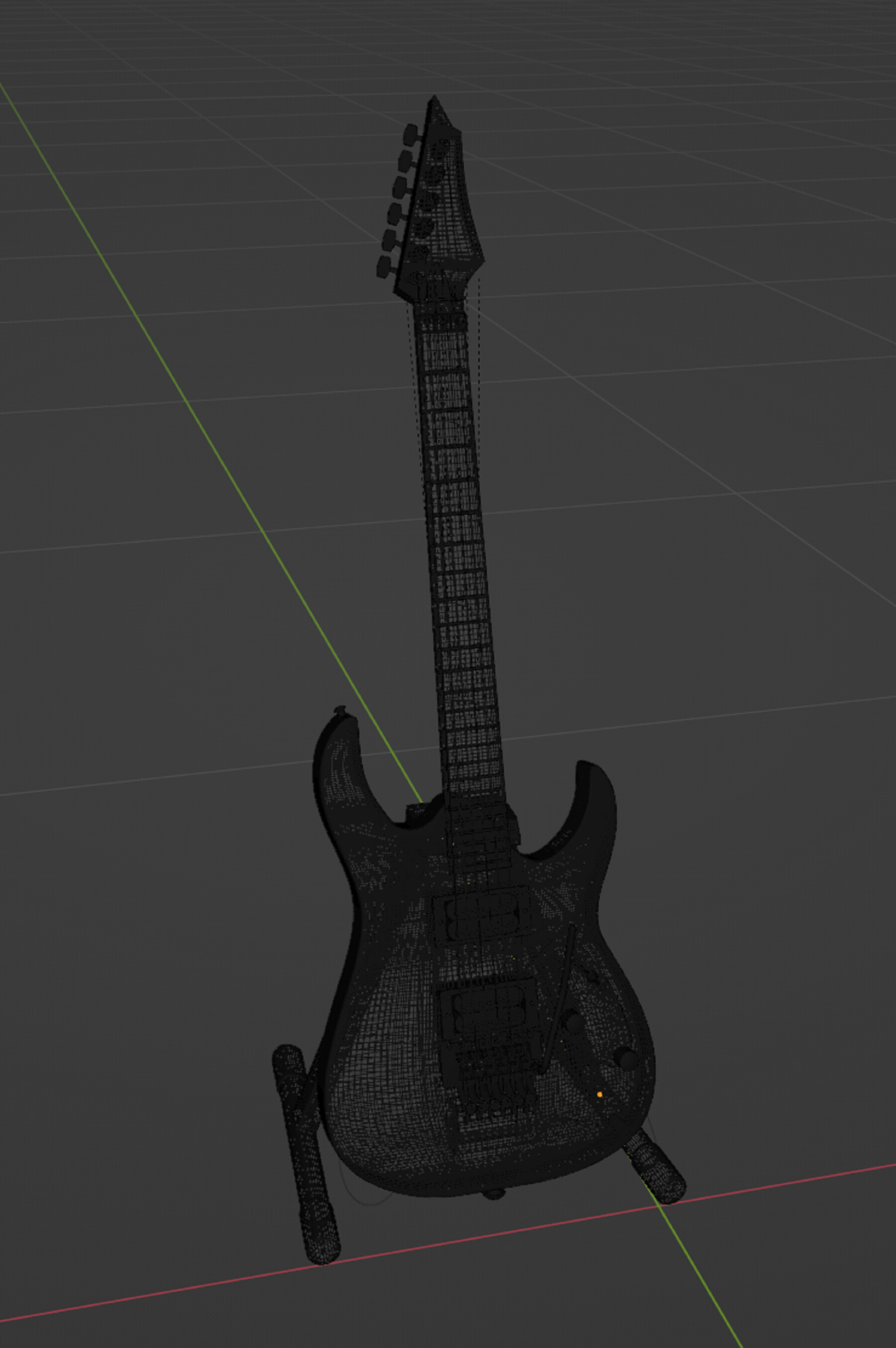 ArtStation Electric Guitar + Stand Game Assets