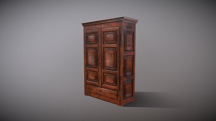 ArtStation - Vintage Victorian Wardrobe | Game Assets