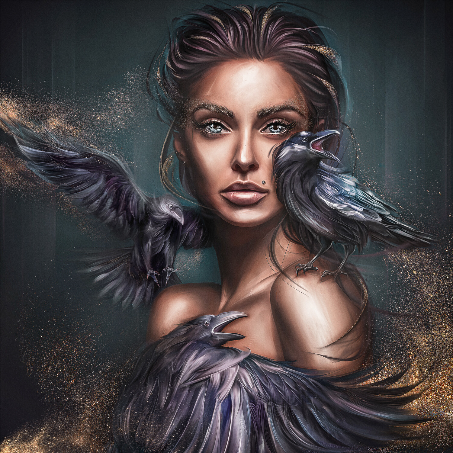 ArtStation 'Diamond Woman' Original High Resolution Artwork Woman Portrait Artworks