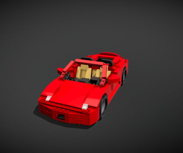 ArtStation - Lego Ferrari F430 Car | Game Assets