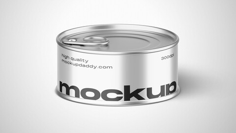 Small Food Can Mockup