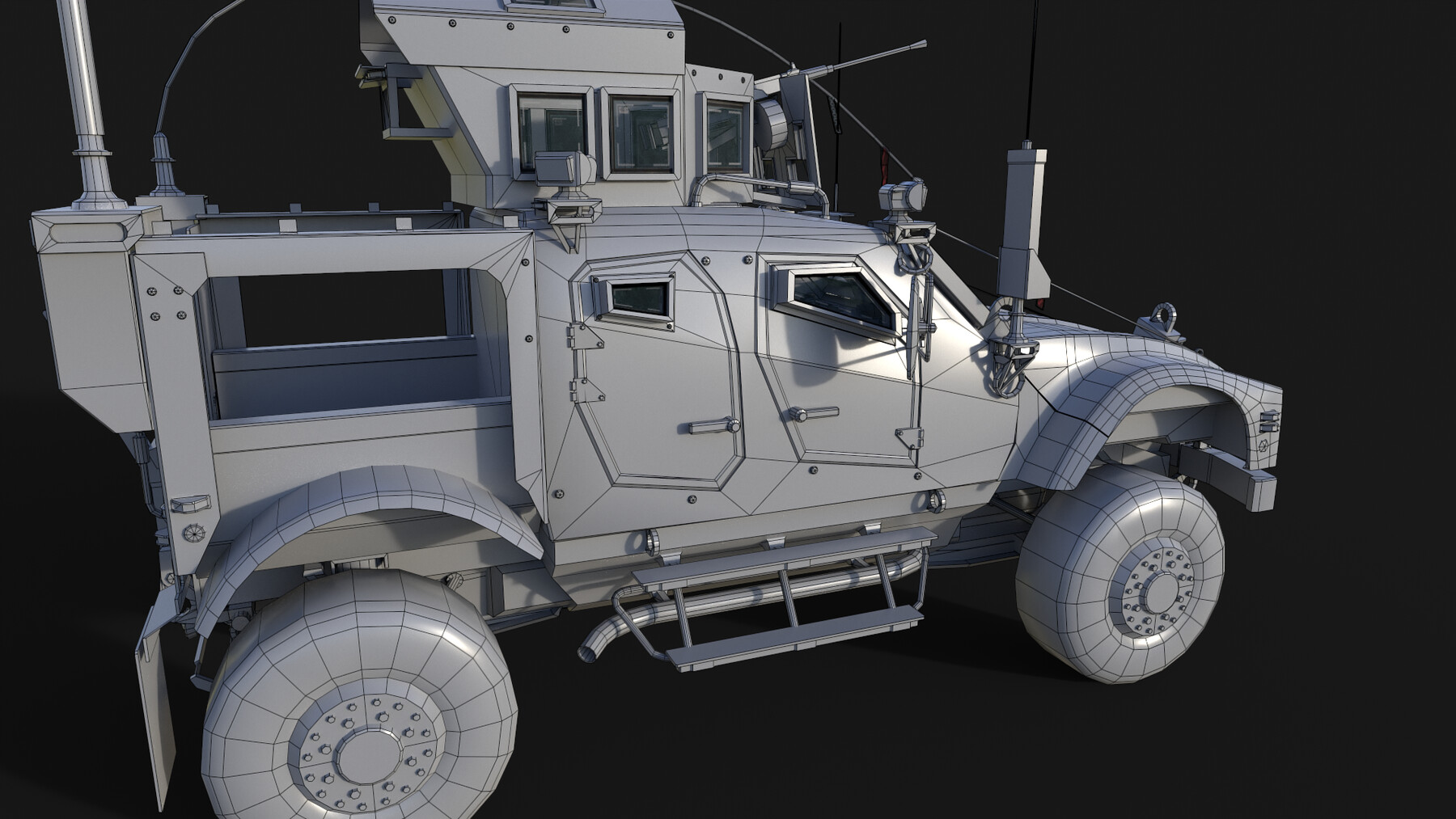 ArtStation - Military Car Ultra Low Poly | Game Assets