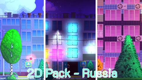 2D Tileset Platformer Pack - Russia