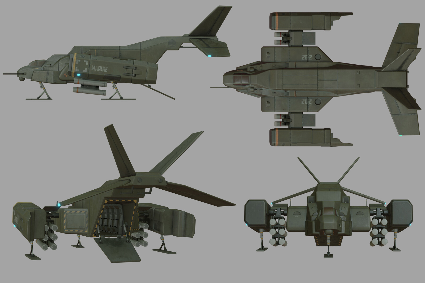 ArtStation - dropShip | Game Assets