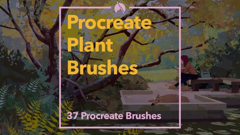 Plant Brush Pack: 37 Custom Brushes for Procreate