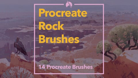 Rock Brush Pack: 14 Custom Brushes for Procreate