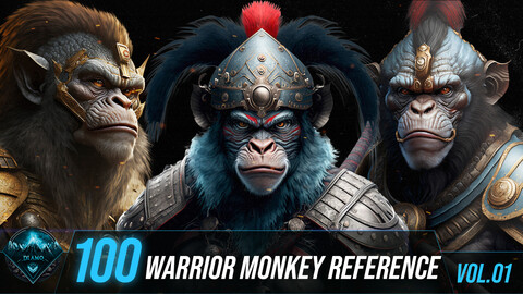100 Warrior Monkey Reference (Vol 01)