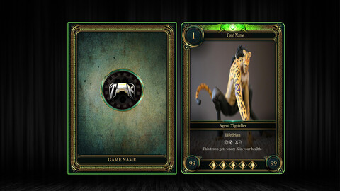 TCG Card template Photoshop V3