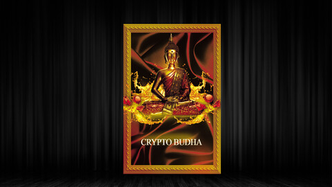 Crypto budha NFT Card template