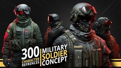 300 Military Souldier Concept - Character uniform references