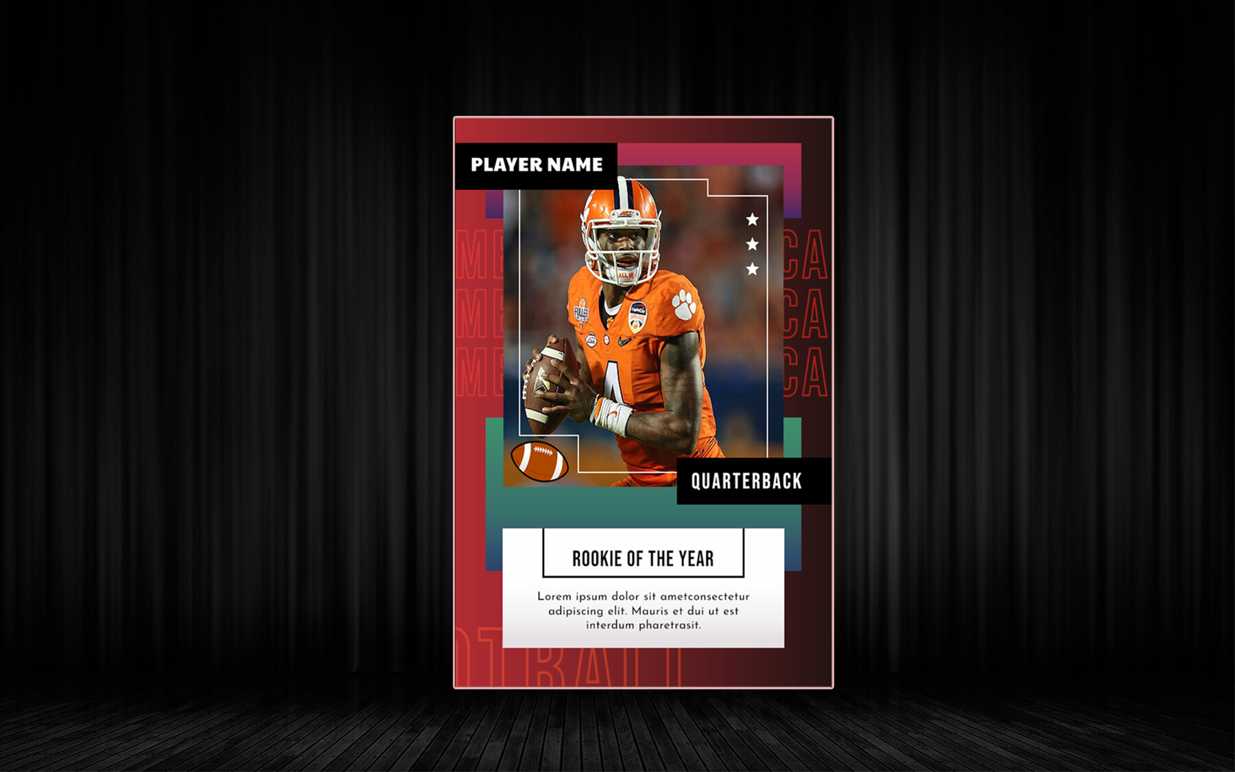 ArtStation - Sports Trading Card Template Photoshop | Artworks