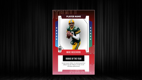 Sports Trading Card template V2