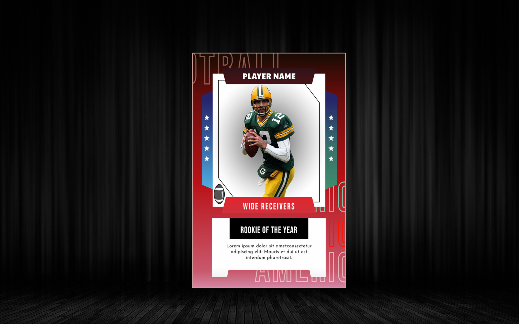 ArtStation - Sports Trading Card Template V2 | Artworks