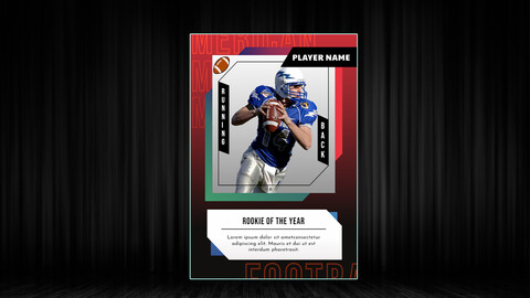 Sports Trading Card template V3