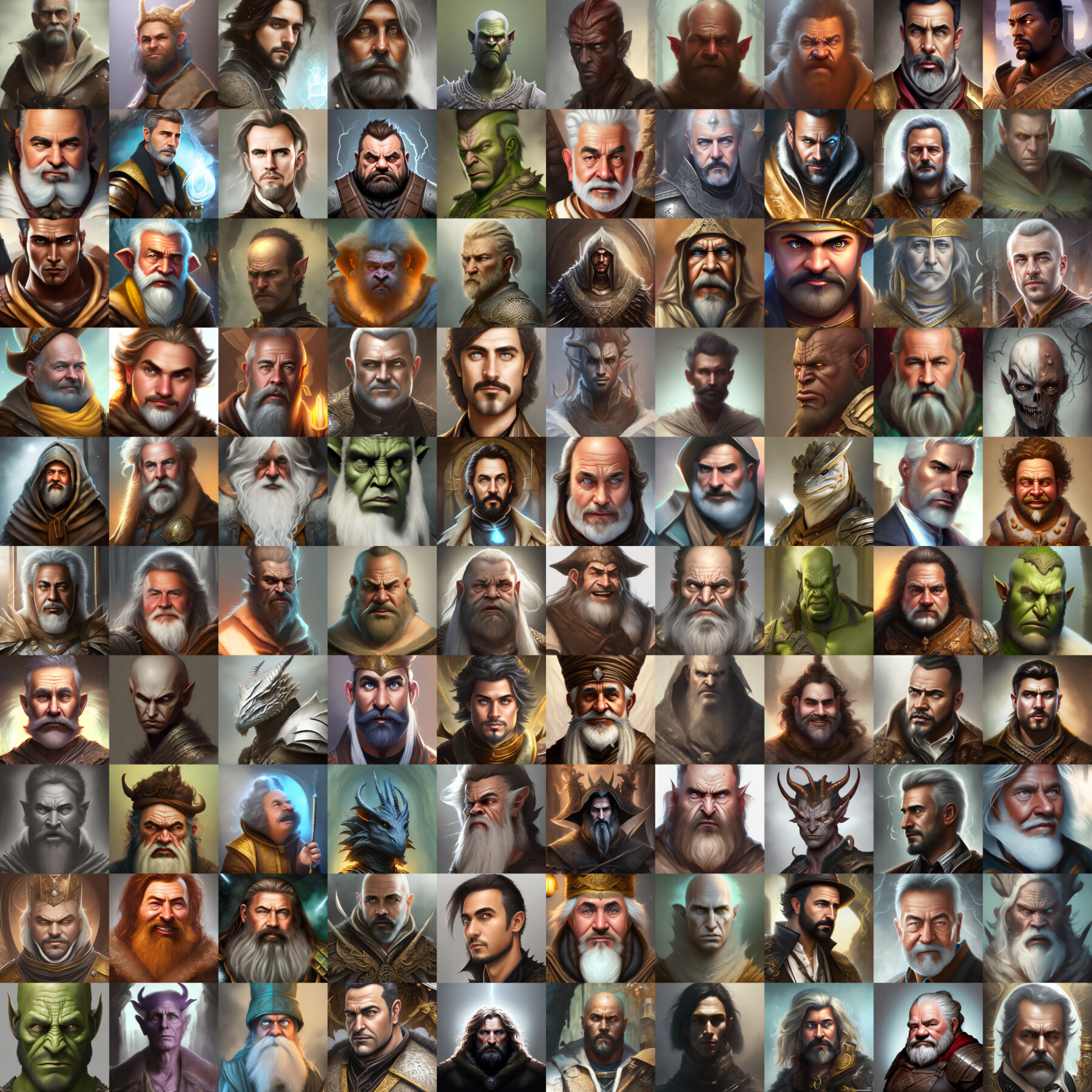 ArtStation - VTT / TTRPG - Fantasy Portrait Pack 6 - 200 Characters ...