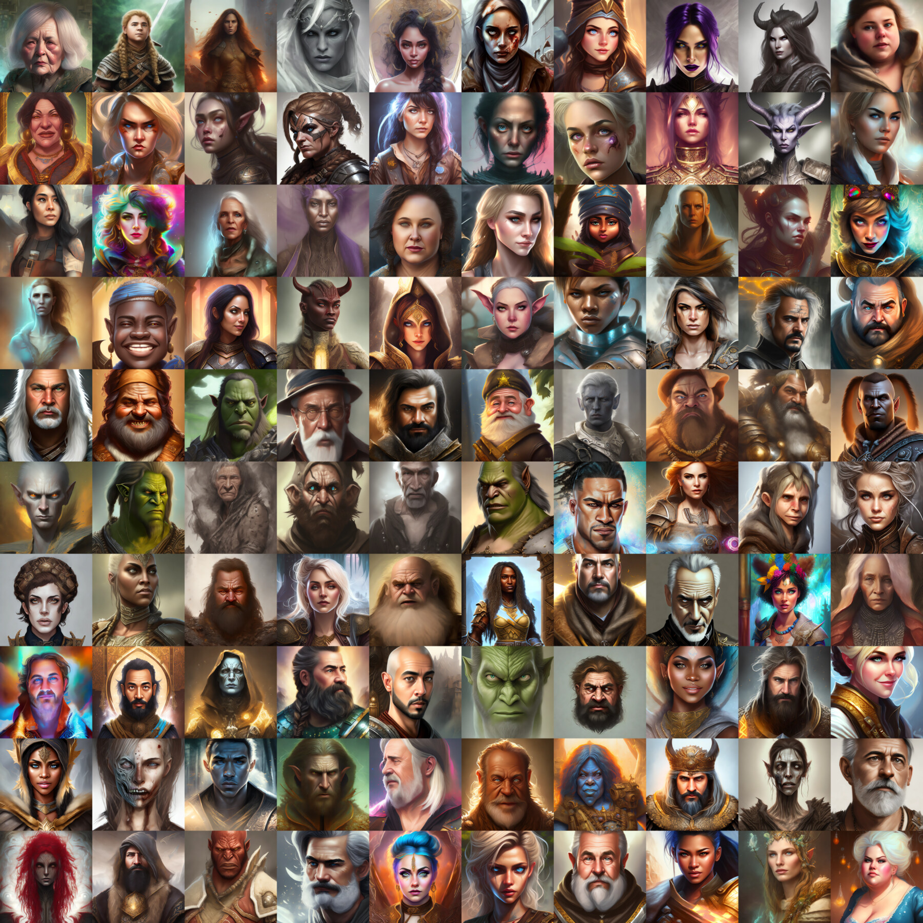 ArtStation - VTT / TTRPG - Fantasy Portrait Pack 8 - 200 Characters ...