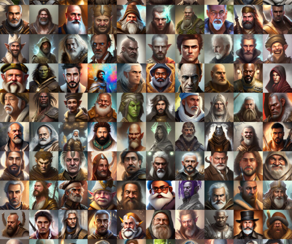 ArtStation - VTT / TTRPG - Fantasy Portrait Pack 10 - 200 Characters ...