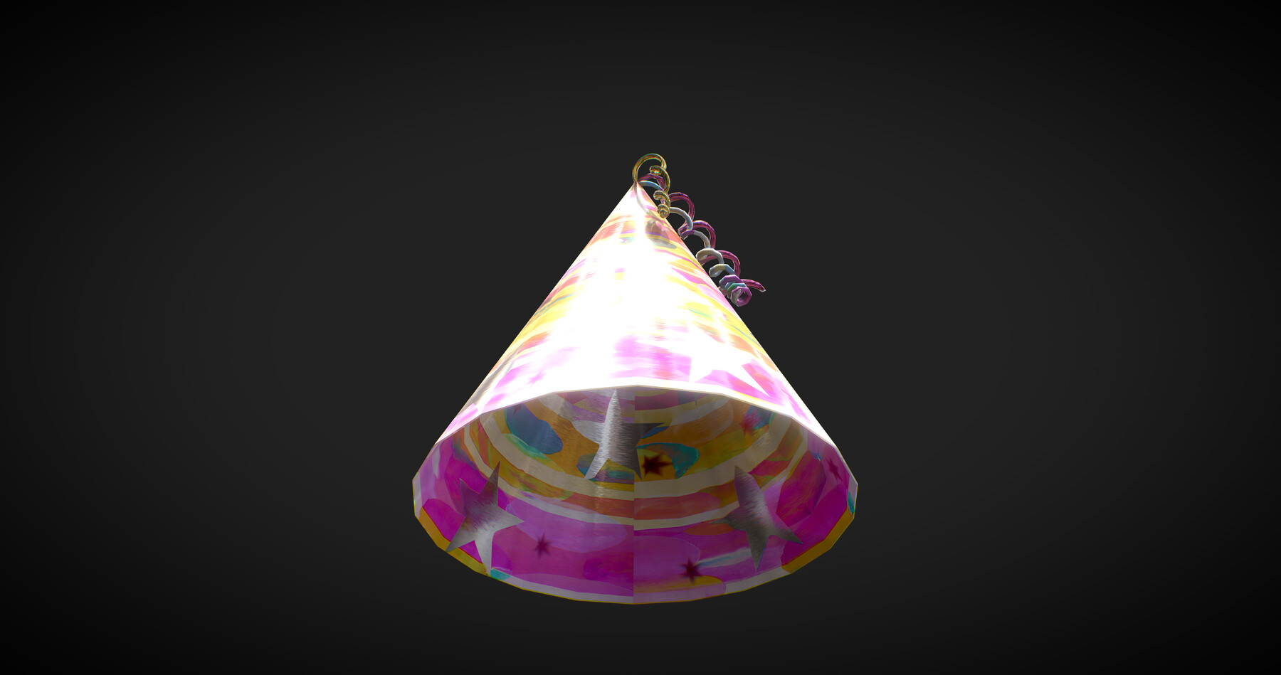 Artstation Party Hat Low Poly 3d Model Game Assets