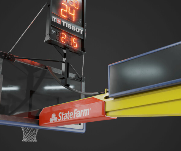 Artstation Basketball Hoop System 3d Model Game Assets