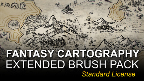 Fantasy Cartography Extended Brush Pack