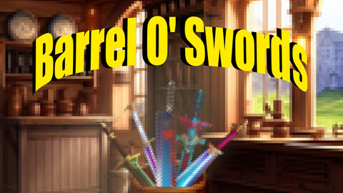 Barrel O' Swords (64-bit Pixel Items)