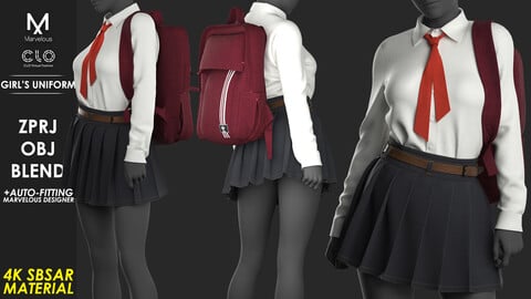 Girl's Uniform - Marvelous / CLO Project file