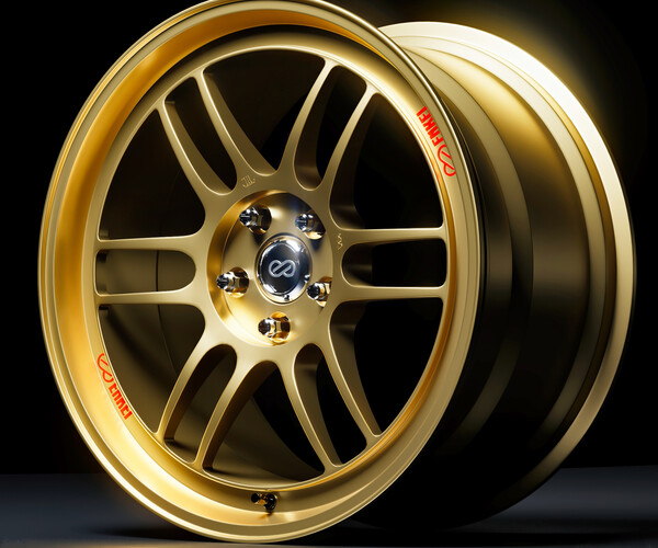 ArtStation - Enkei Wheels - RPF1 with Deep Dish profile 3D Model ...