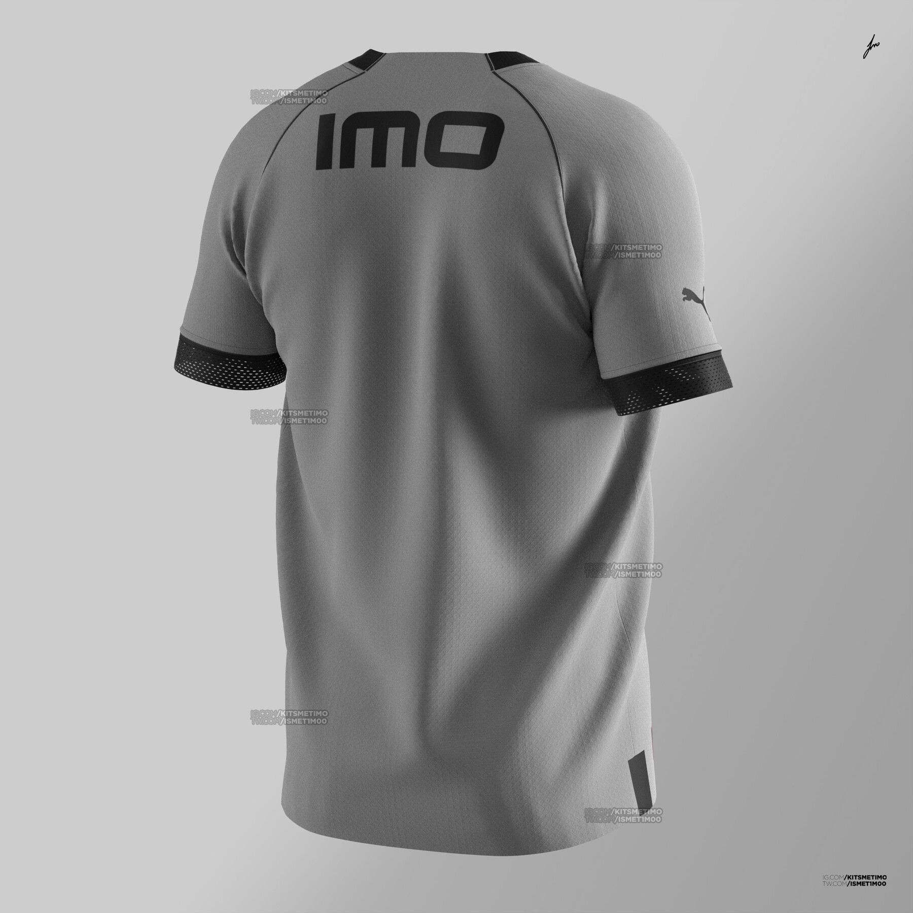 PUMA Authentic Football Shirt for CLO3D-Marvelous Designer free 3D