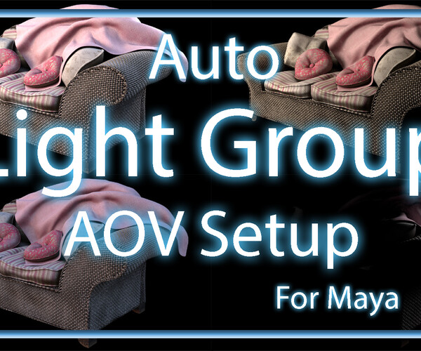 ArtStation - Auto Light Group AOV setup - Arnold For Maya | Resources