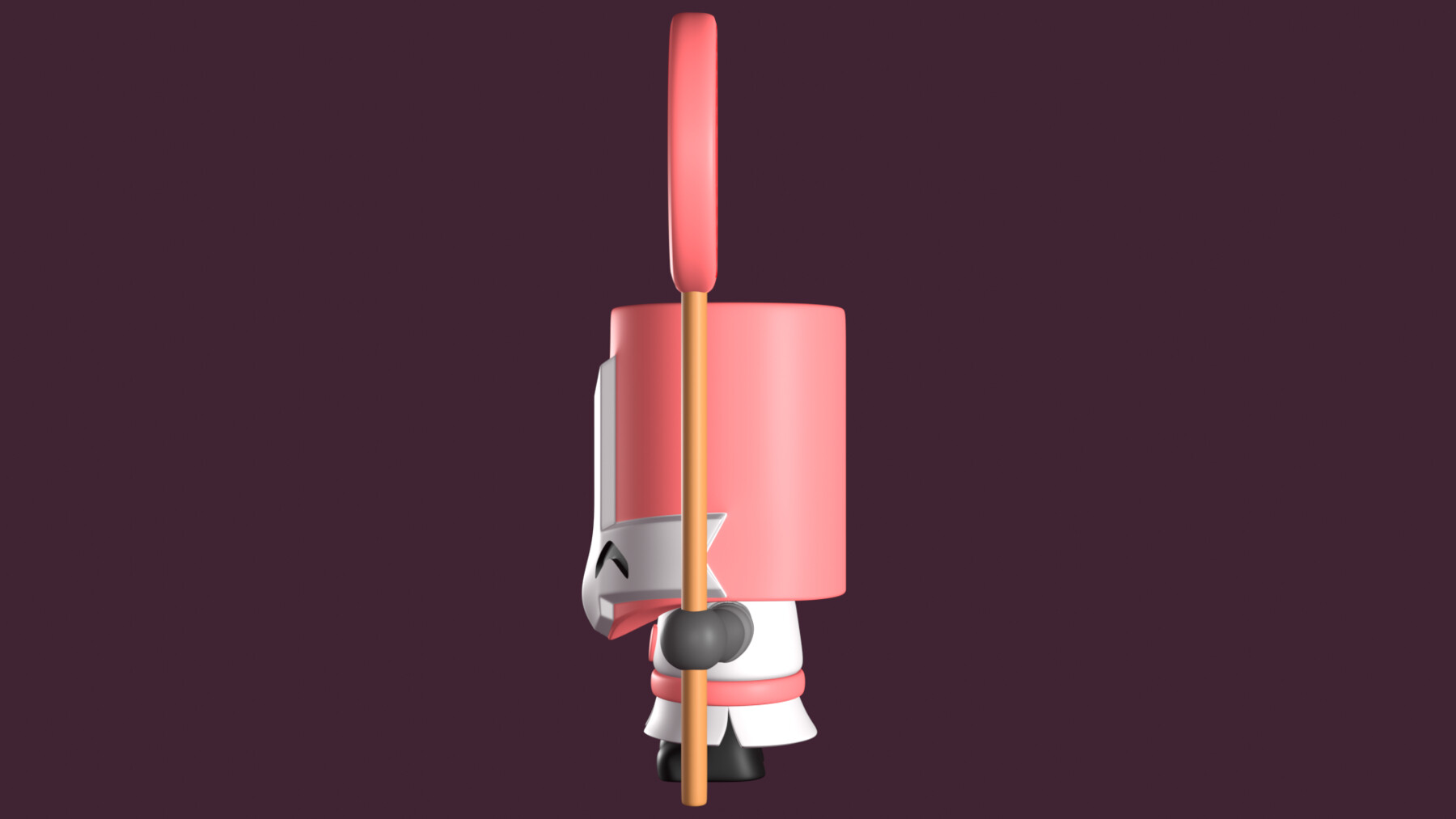 Pink Knight - Castle Crashers 3D model 3D printable