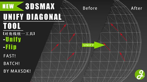 3DSMAX Unify Diagonal Tool