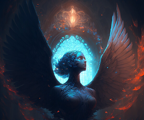 Artstation - Unleashing The Spirit. A Painting Of Love, Peace, And 