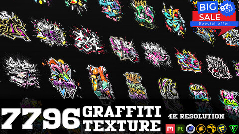 7796 Graffiti MegaPack (4K Resolution)