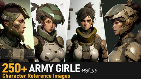 Army Girl VOL.09|4K Reference Images