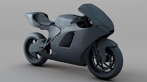 Motorcycle C4D model