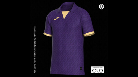 Joma Football Shirt for CLO3D & Marvelous Designer