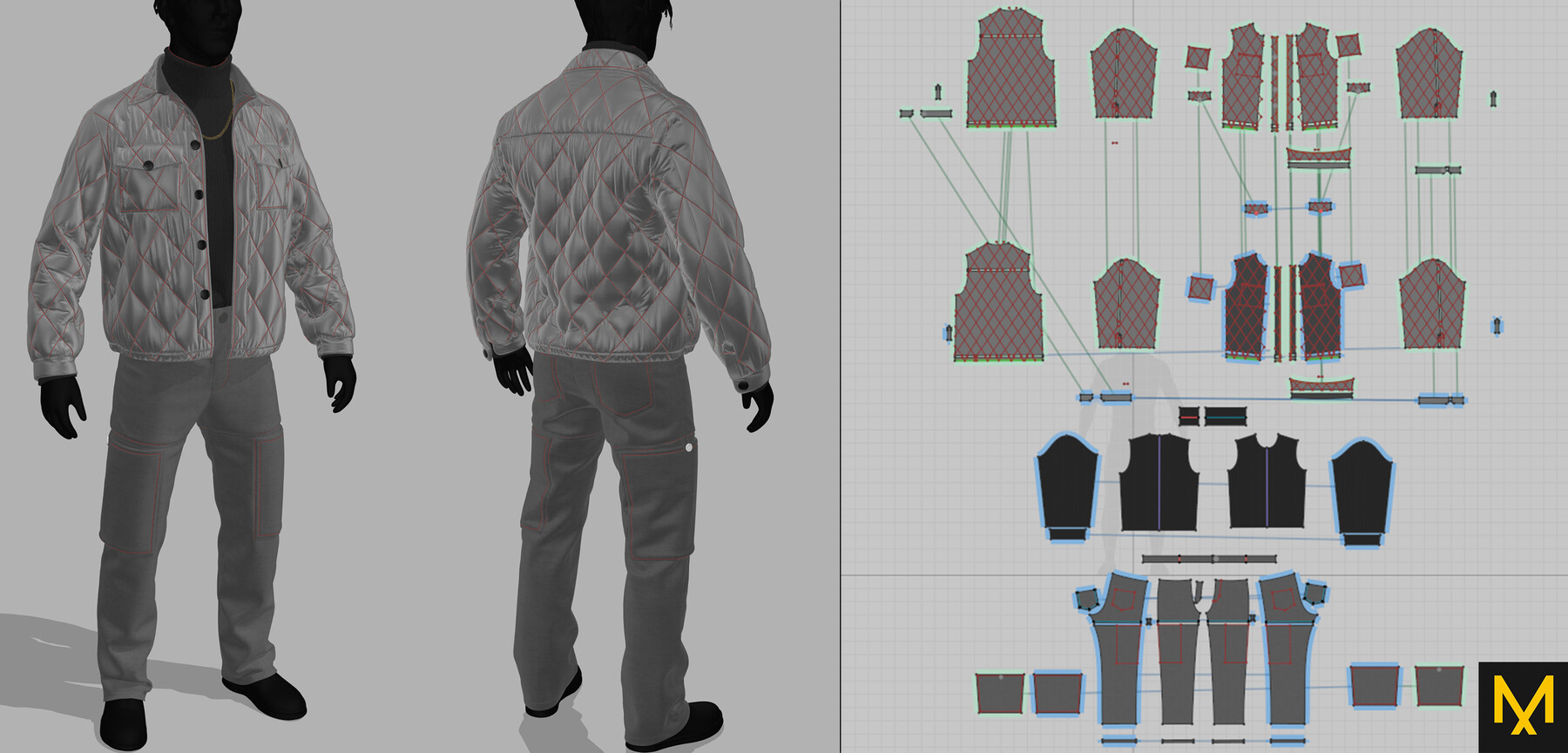 ArtStation - Bomber Jacket Outfit | Game Assets
