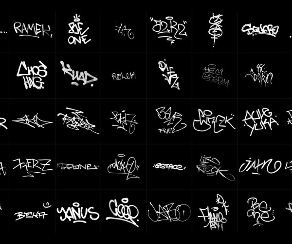 ArtStation - 40 Real Graffiti Alpha Elements - 4K 16bit PNG - Vol.1 ...