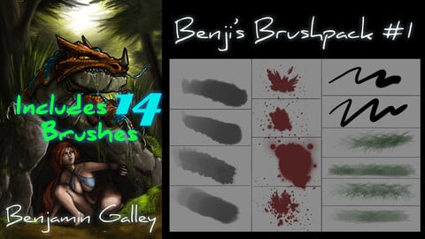 Benji's Brushpack 1 - Foliage & Textures