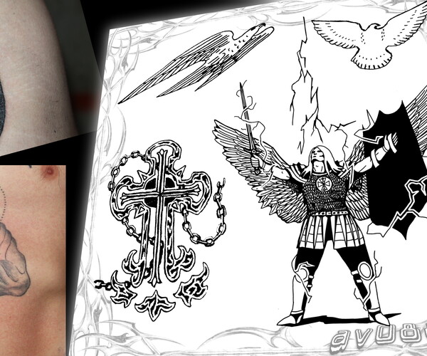 Tattoo uploaded by Fernando Bolaños • Arc Angel Michael #religious #angel  #Black #tattooartist • Tattoodo