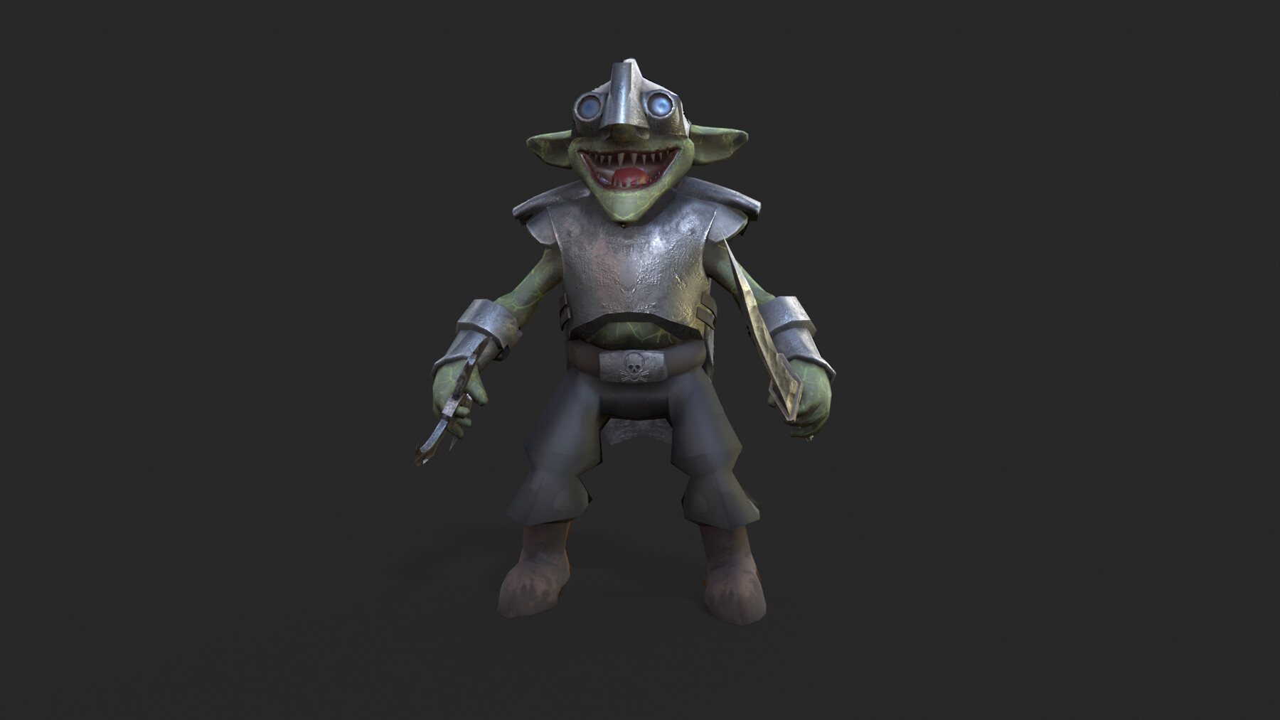 Artstation Stylized Low Poly Goblin Game Assets