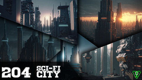 204 Sci-Fi City (More Than 8K Resolution)