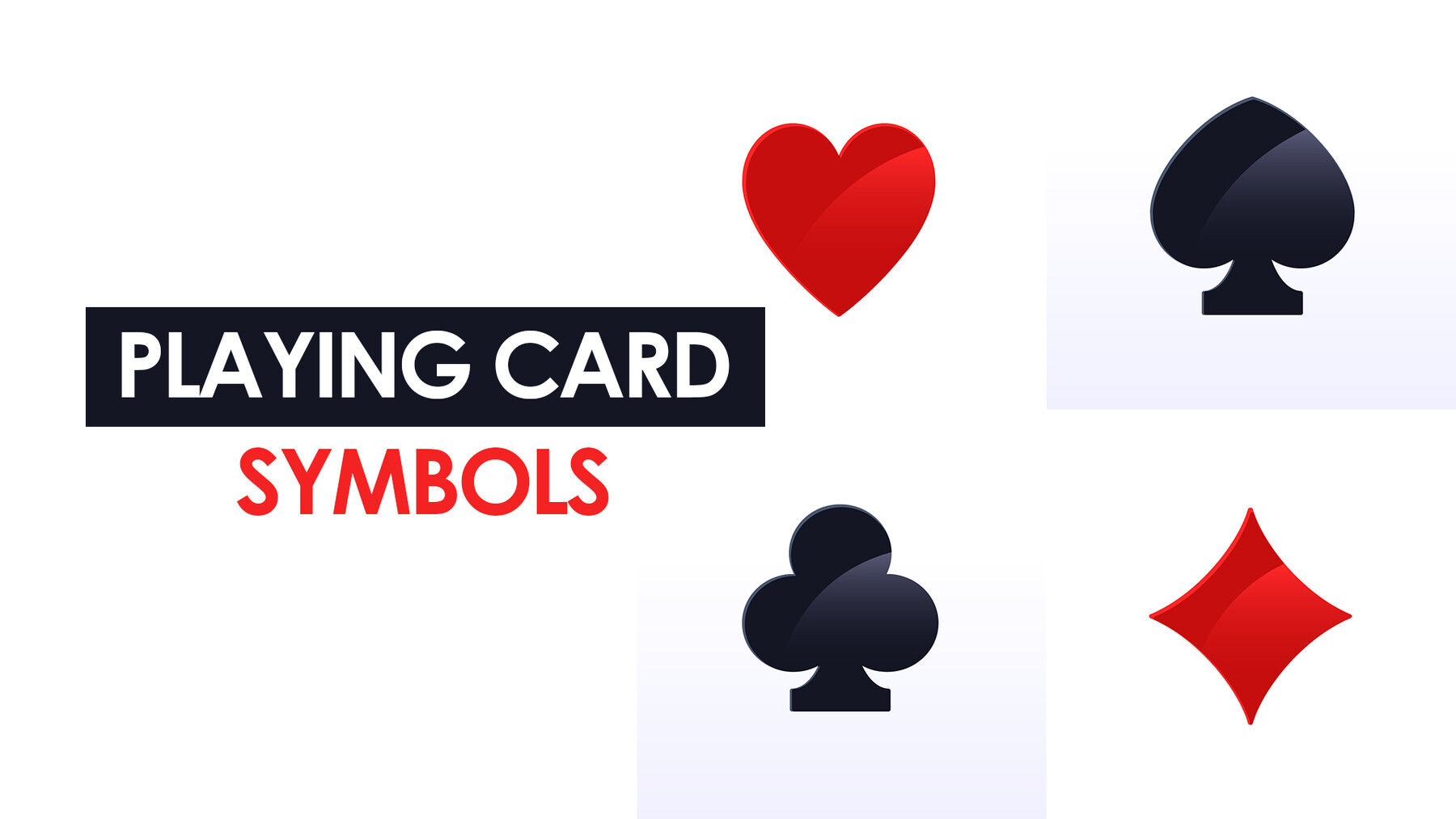 ArtStation - Playing Cards Symbol - Hearts, Diamonds, Spades, and Clubs ...